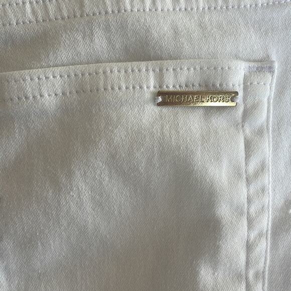 Michael Kors Selma Skinny White Jeans Minimalist Size 16 Plus Slimming Stretch - Picture 8 of 10